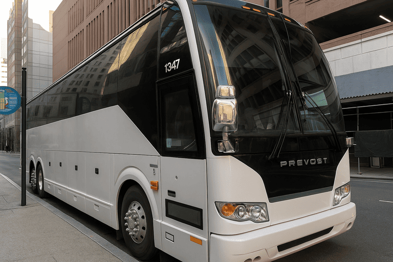 a Detroit Minibus Company coach bus