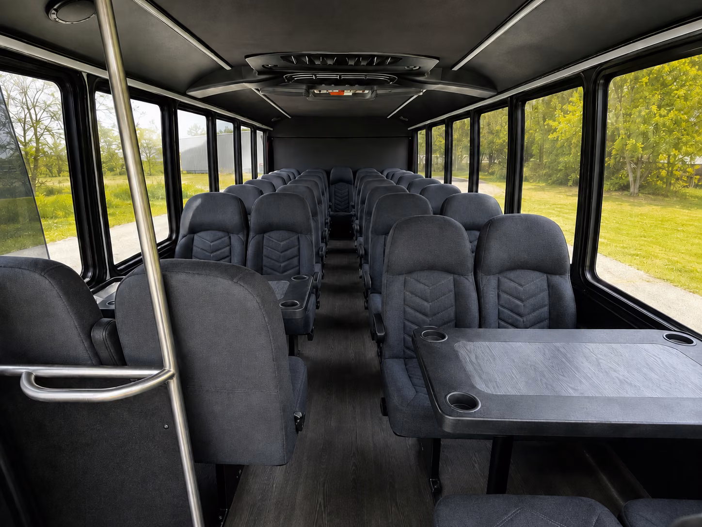 detroit 18 passenger minibus interior