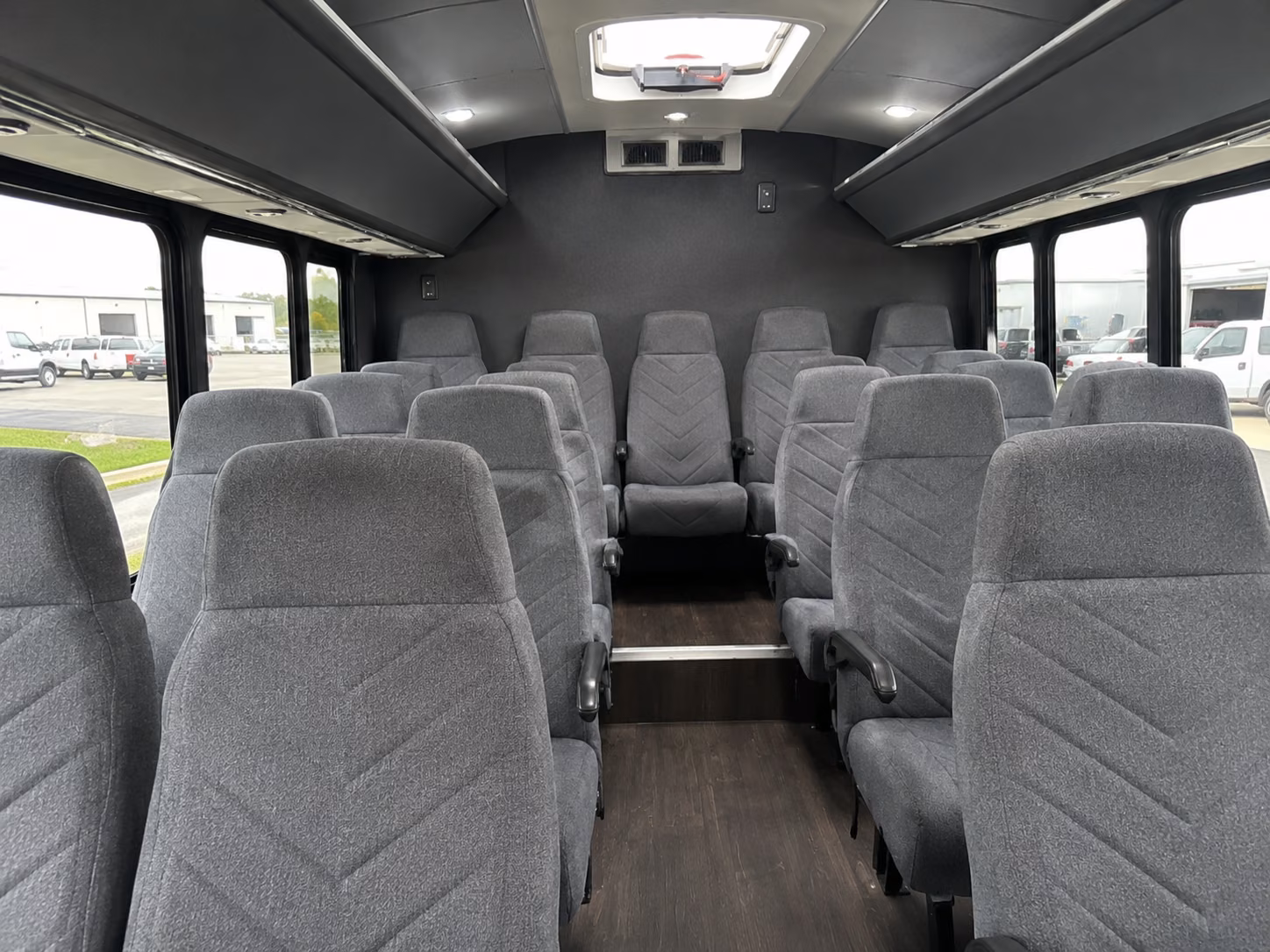 detroit 20 passenger minibus inside