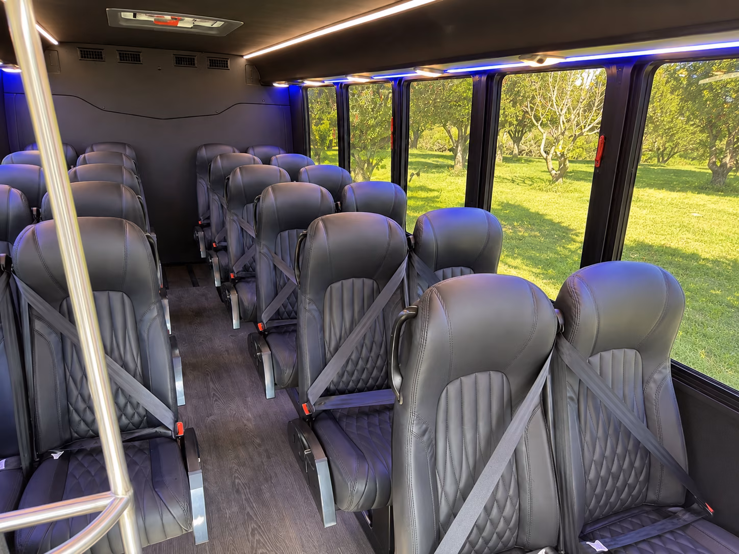 detroit 20 passenger minibus interior
