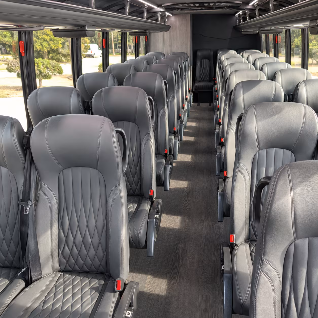 detroit 25 passenger minibus inside