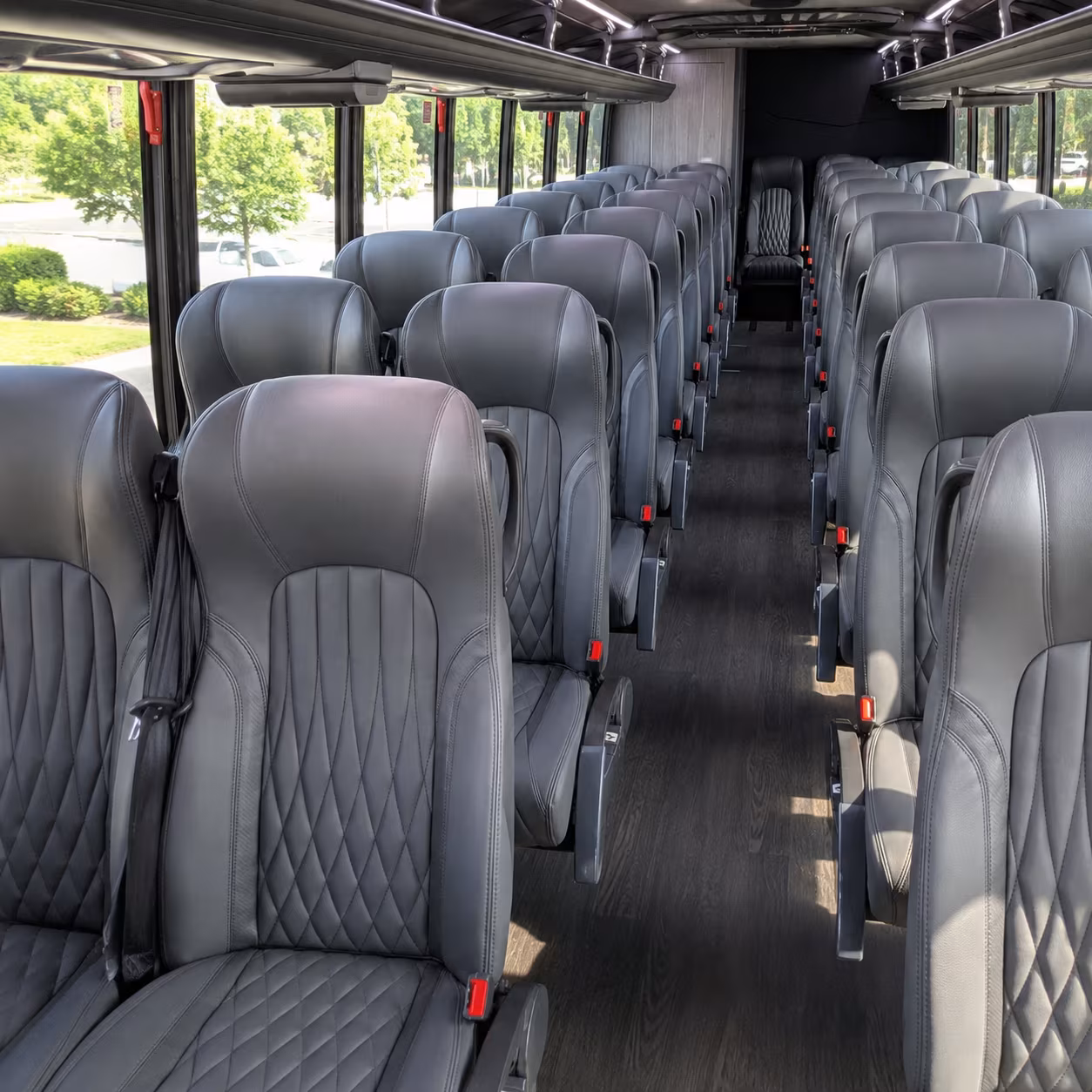 detroit 28 passenger minibus inside