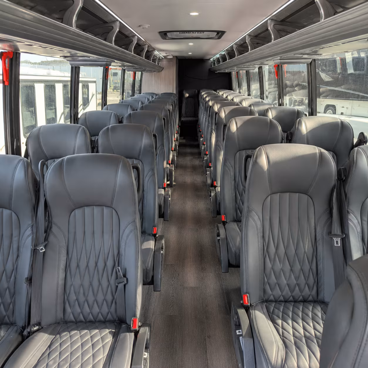 detroit 28 passenger minibus interior