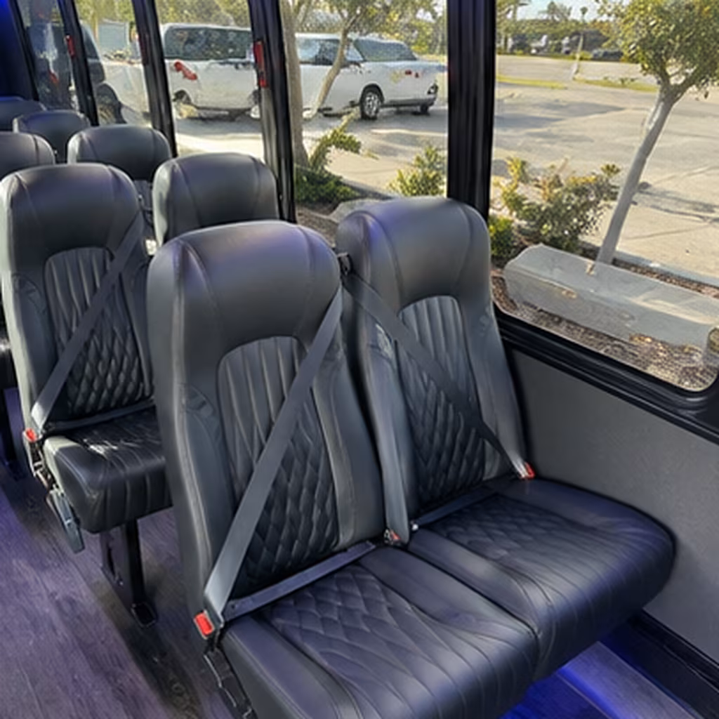 detroit 30 passenger minibus inside