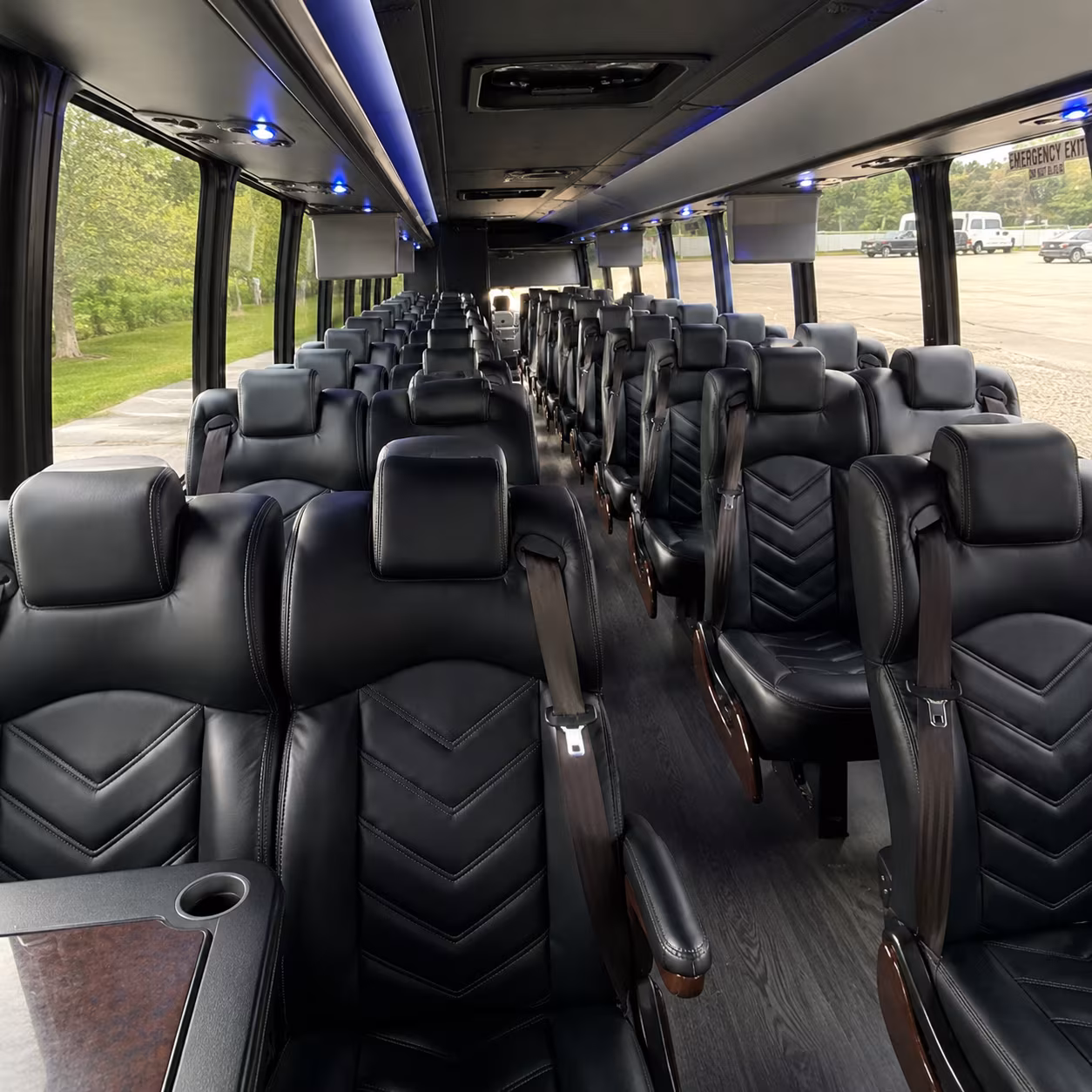 detroit 35 passenger minibus interior