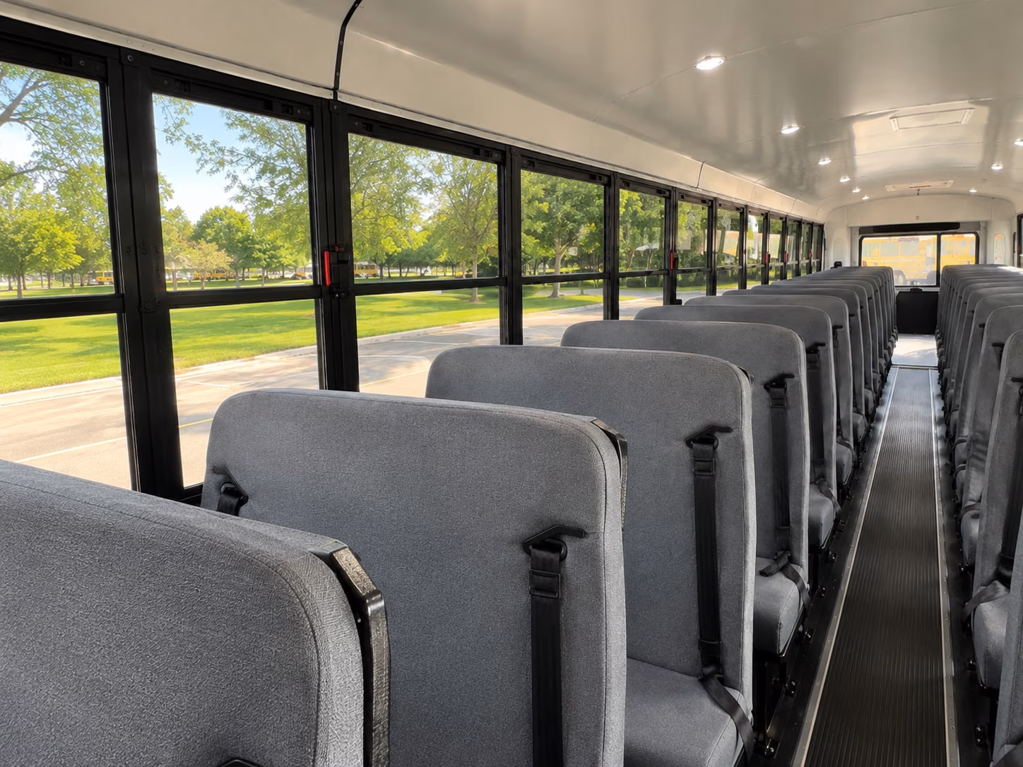 detroit school bus inside
