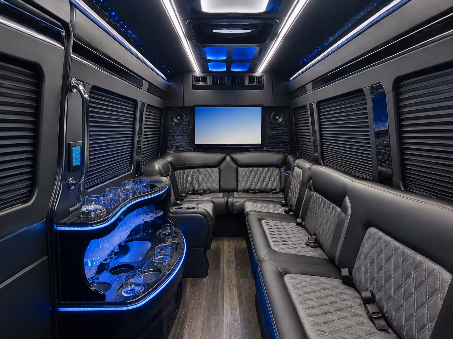 sprinter vans and minibuses for small group airport transfers in metro detroit